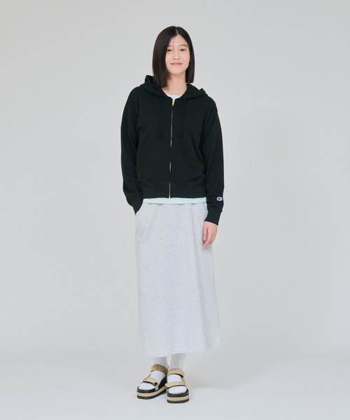 Champion(チャンピオン)の「【Champion/チャンピオン】レディース ジップフーデッドスウェットシャツ(パーカー・レディース・オフホワイト/レッド系その他3/ネイビー/オリーブ/ブラック/アッシュグレー・MEDIUM/SMALL/X-LARGE/LARGE)」の19枚目の写真