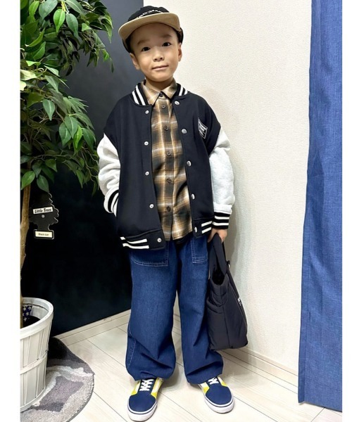 MPS（エムピーエス）の「【MPS】デニムジョガーパンツ ( キッズ/ ウエストゴム / リラックスフィット / アンクルリブ)（その他パンツ・キッズ・ブラック/ダークインディゴブルー・130/140/150/160）」の5枚目の写真