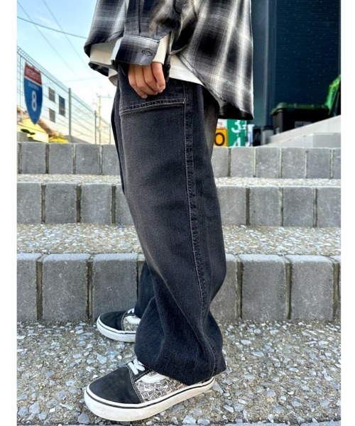 MPS（エムピーエス）の「【MPS】デニムジョガーパンツ ( キッズ/ ウエストゴム / リラックスフィット / アンクルリブ)（その他パンツ・キッズ・ブラック/ダークインディゴブルー・130/140/150/160）」の9枚目の写真