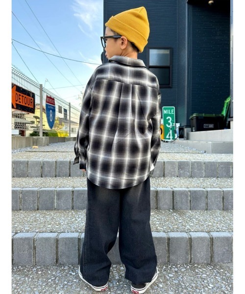 MPS（エムピーエス）の「【MPS】デニムジョガーパンツ ( キッズ/ ウエストゴム / リラックスフィット / アンクルリブ)（その他パンツ・キッズ・ブラック/ダークインディゴブルー・130/140/150/160）」の13枚目の写真