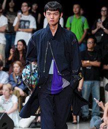 yoshiokubo | yoshiokubo ヨシオクボ / MULTI-LOGO LONG COAT ゴブラン織マルチロゴロングコート / YKS26515(その他アウター)