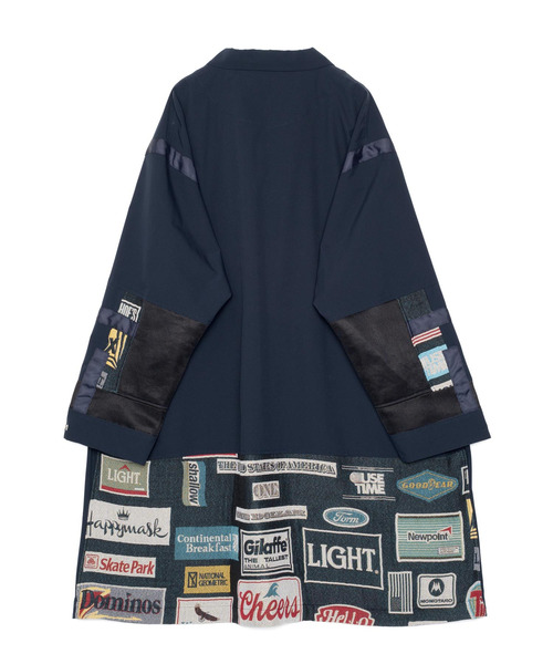 yoshiokubo（ヨシオクボ）の「yoshiokubo ヨシオクボ / MULTI-LOGO LONG COAT ゴブラン織マルチロゴロングコート / YKS26515（その他アウター・メンズ・ネイビー・3/2）」の11枚目の写真