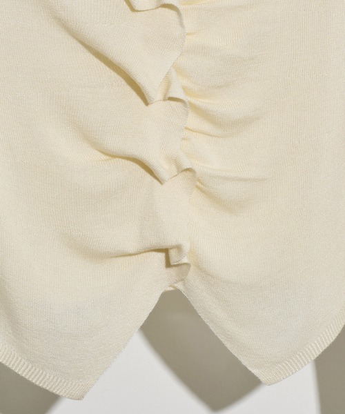 NOGLE(ノグル)の「【NOGLE/ノグル】フリルギャザーエアリーカーディガン(カーディガン/ボレロ・レディース・レッド/アイボリー/ネイビー/グレー・FREE)」の22枚目の写真