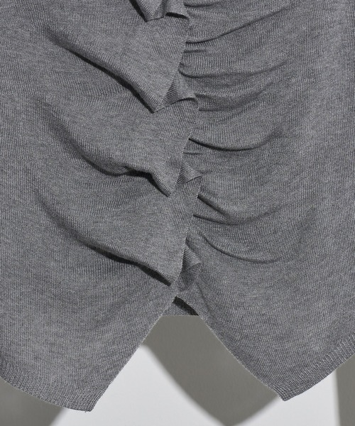 NOGLE(ノグル)の「【NOGLE/ノグル】フリルギャザーエアリーカーディガン(カーディガン/ボレロ・レディース・レッド/アイボリー/ネイビー/グレー・FREE)」の21枚目の写真