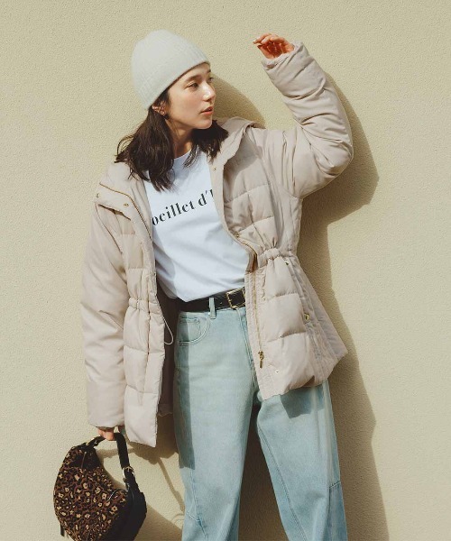 Live in comfort（リブインコンフォート）の「リブ　イン　コンフォート  一枚で着てサマになる　便利なオーガニックコットンロゴＴシャツ（Tシャツ/カットソー・レディース・ネイビー・S）」の16枚目の写真