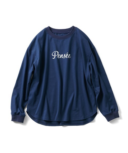 Live in comfort（リブインコンフォート）の「リブ　イン　コンフォート  一枚で着てサマになる　便利なオーガニックコットンロゴＴシャツ（Tシャツ/カットソー・レディース・ネイビー・S）」の19枚目の写真