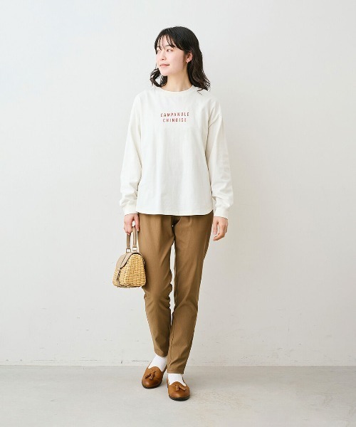 Live in comfort（リブインコンフォート）の「リブ　イン　コンフォート  一枚で着てサマになる　便利なオーガニックコットンロゴＴシャツ（Tシャツ/カットソー・レディース・ネイビー・S）」の12枚目の写真