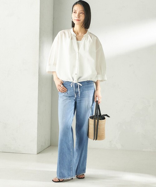 SHIPS（シップス）の「upper hights:THE SISTER MID-R（その他パンツ・レディース・ブルー・23/24/25）」の2枚目の写真