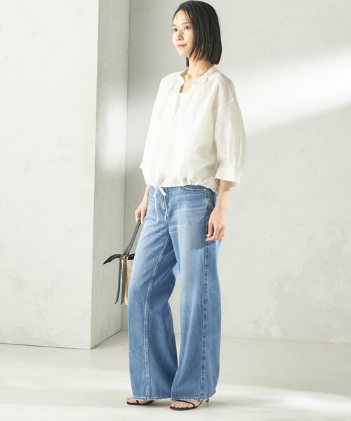 SHIPS（シップス）の「upper hights:THE SISTER MID-R（その他パンツ・レディース・ブルー・23/24/25）」の3枚目の写真