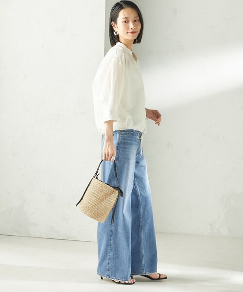 SHIPS（シップス）の「upper hights:THE SISTER MID-R（その他パンツ・レディース・ブルー・23/24/25）」の5枚目の写真
