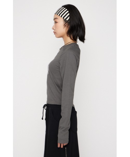 LAGUA GEM(ラグアジェム)の「PUFF SLEEVE NUMBER トップス(Tシャツ/カットソー・レディース・アイボリー/ライトブルー/チャコールグレー・FREE)」の16枚目の写真