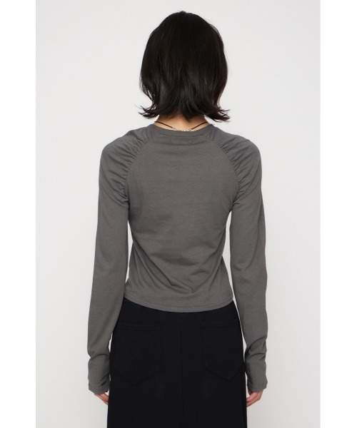 LAGUA GEM(ラグアジェム)の「PUFF SLEEVE NUMBER トップス(Tシャツ/カットソー・レディース・アイボリー/ライトブルー/チャコールグレー・FREE)」の17枚目の写真