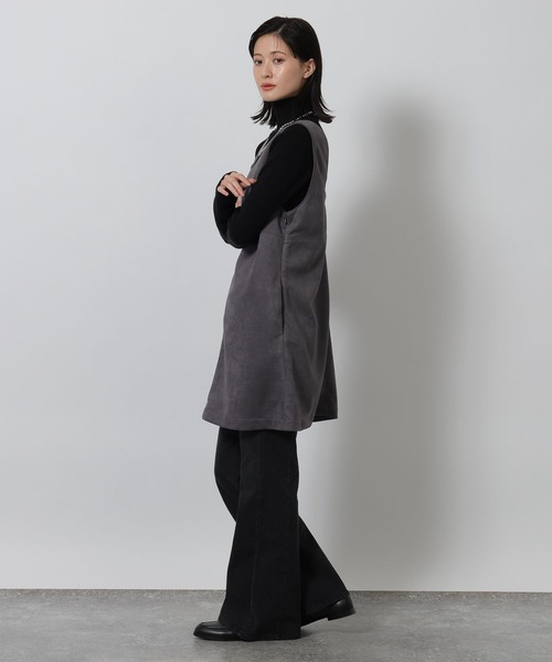 LAKOLE（ラコレ）の「スエードポンチミニワンピース / 642312（ワンピース・レディース・キャメル/チャコール・FREE）」の4枚目の写真