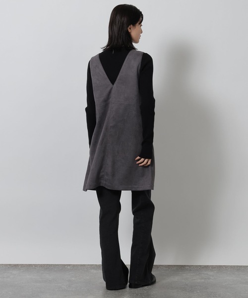 LAKOLE（ラコレ）の「スエードポンチミニワンピース / 642312（ワンピース・レディース・キャメル/チャコール・FREE）」の5枚目の写真