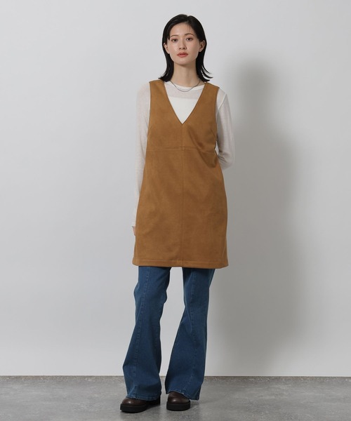 LAKOLE（ラコレ）の「スエードポンチミニワンピース / 642312（ワンピース・レディース・キャメル/チャコール・FREE）」の9枚目の写真