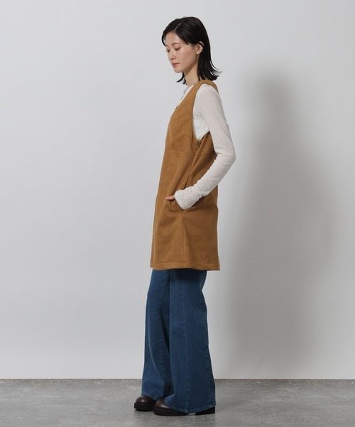 LAKOLE（ラコレ）の「スエードポンチミニワンピース / 642312（ワンピース・レディース・キャメル/チャコール・FREE）」の10枚目の写真