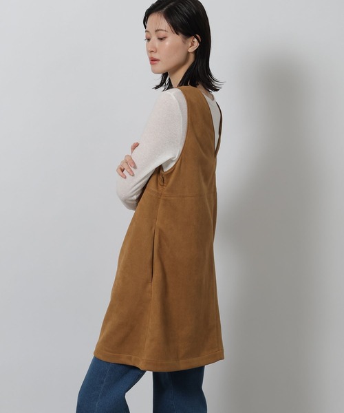 LAKOLE（ラコレ）の「スエードポンチミニワンピース / 642312（ワンピース・レディース・キャメル/チャコール・FREE）」の13枚目の写真