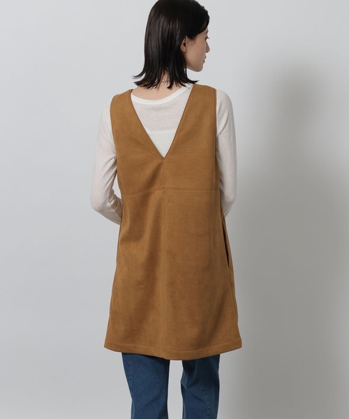 LAKOLE（ラコレ）の「スエードポンチミニワンピース / 642312（ワンピース・レディース・キャメル/チャコール・FREE）」の14枚目の写真