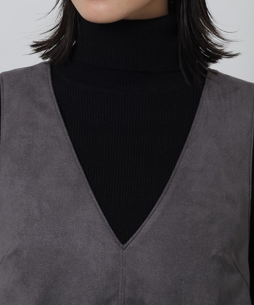 LAKOLE（ラコレ）の「スエードポンチミニワンピース / 642312（ワンピース・レディース・キャメル/チャコール・FREE）」の19枚目の写真