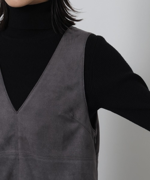 LAKOLE（ラコレ）の「スエードポンチミニワンピース / 642312（ワンピース・レディース・キャメル/チャコール・FREE）」の20枚目の写真