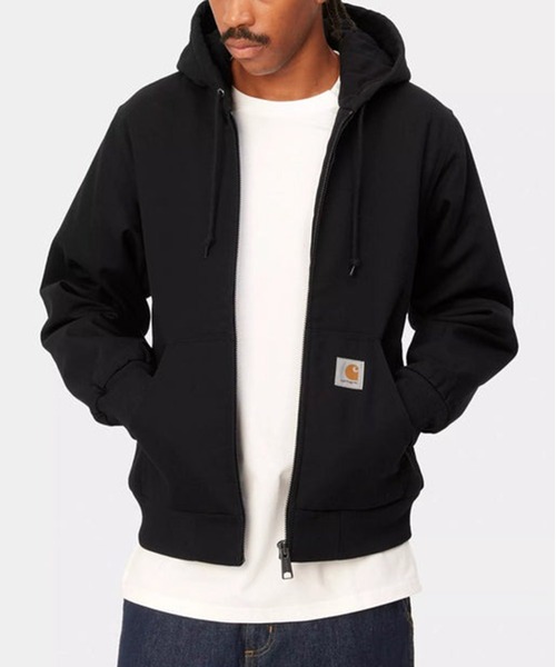 Carhartt WIP（カーハートダブリューアイピー）の「【Carhartt WIP】ACTIVE JACKET　I023083（マウンテンパーカー・メンズ・ブラック/ネイビー/ダークブラウン・L/M）」の4枚目の写真