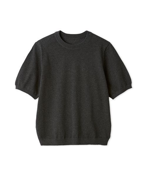 Mila Owen(ミラオーウェン)の「コットンブレンドクールネックニット(ニット/セーター・レディース・ライトベージュ/チャコールグレー/ミント・F)」の21枚目の写真