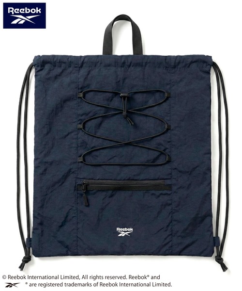 Reebok（リーボック）の「Reebok/リーボック ナップサック ナイロンバッグ リュック 軽量  ドローコード（バックパック/リュック・レディース・グレー/ブラック/ネイビー・FREE）」の21枚目の写真