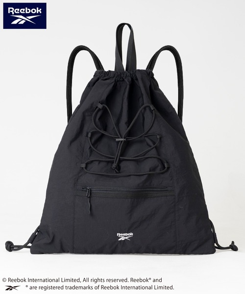 Reebok（リーボック）の「Reebok/リーボック ナップサック ナイロンバッグ リュック 軽量  ドローコード（バックパック/リュック・レディース・グレー/ブラック/ネイビー・FREE）」の15枚目の写真