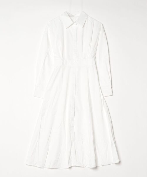 FREE STYLISTS(フリー スタイリスト)の「YUGA_YGMC Korean-style voluminous sleeve flared shirt dress(ワンピース・レディース・ベージュ/ライトブルー/ホワイト・FREE)」の9枚目の写真