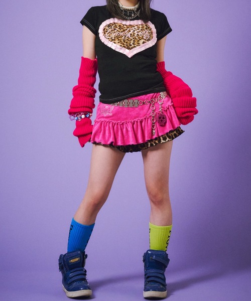 GALFY(ガルフィー)の「【GALFY】らぶりぃチビT / 【ガルフィー】らぶりぃチビ半袖tシャツ(Tシャツ/カットソー・レディース・ブラック/ピンク/ホワイト・ONE SIZE)」の18枚目の写真