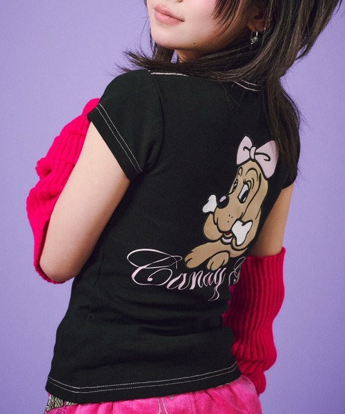 GALFY(ガルフィー)の「【GALFY】らぶりぃチビT / 【ガルフィー】らぶりぃチビ半袖tシャツ(Tシャツ/カットソー・レディース・ブラック/ピンク/ホワイト・ONE SIZE)」の17枚目の写真