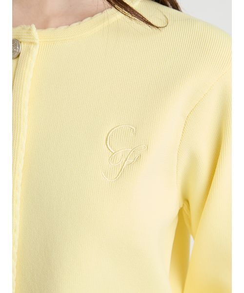 UVカット】トリム刺繍カーディガン（ノーカラージャケット）｜CELFORD