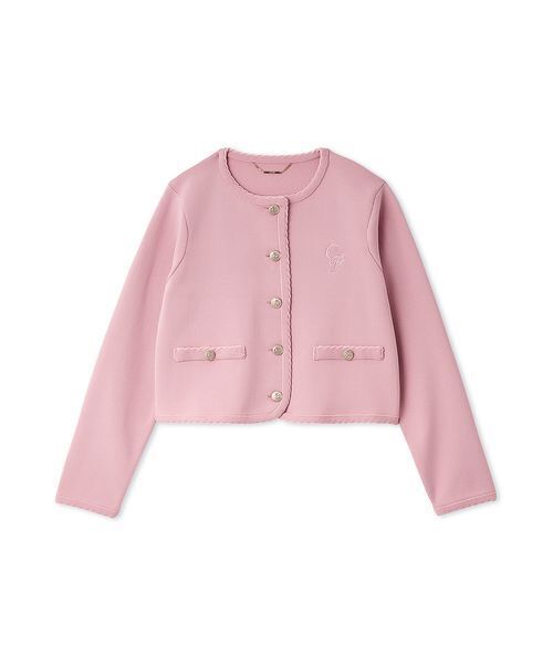 UVカット】トリム刺繍カーディガン(ノーカラージャケット)|CELFORD UVカット】トリム刺繍カーディガン(ノーカラージャケット)|CELFORD