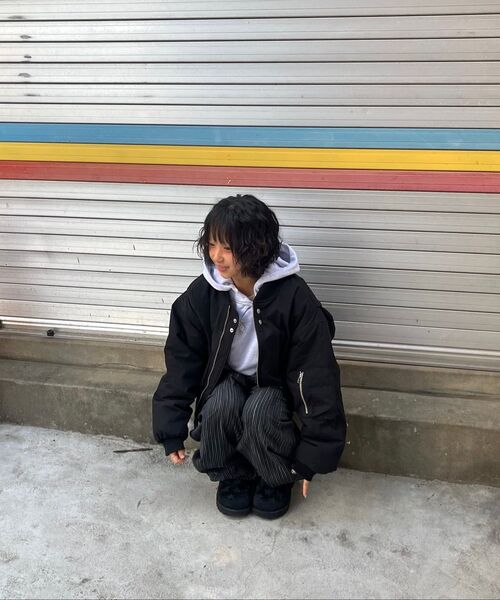 BASEMOMENT（ベースモーメント）の「CNフライトクロップボンバージャケットブラック（ブルゾン・メンズ・その他・LARGE/MEDIUM）」の17枚目の写真
