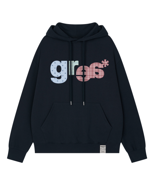 GRAVER（グレーバー）の「[ユニセックス]GRAE-S PATCH フードパーカー_3カラー（パーカー・レディース・ブラック/ホワイト/スカイブルー・SMALL/MEDIUM/LARGE）」の9枚目の写真
