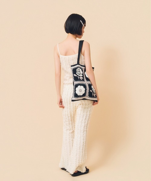 Casselini(キャセリーニ)の「Casselini(キャセリーニ)クロシェトートバッグ(トートバッグ・レディース・ブラック/レッド/ブルー・FREE)」の19枚目の写真