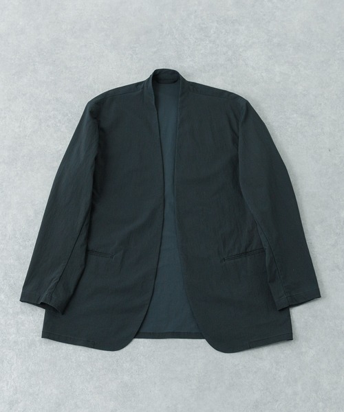 URBAN RESEARCH（アーバンリサーチ）の「DUSTER NYLON JACKET（ナイロンジャケット・メンズ・カーキ/ブラック・LARGE/MEDIUM）」の2枚目の写真