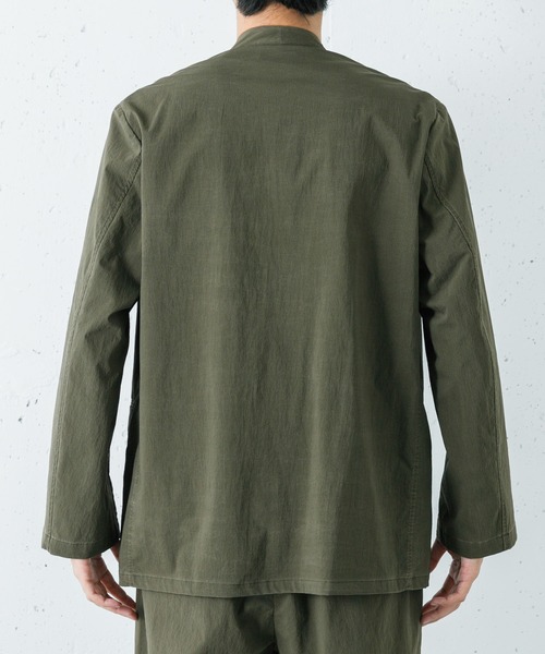 URBAN RESEARCH（アーバンリサーチ）の「DUSTER NYLON JACKET（ナイロンジャケット・メンズ・カーキ/ブラック・LARGE/MEDIUM）」の7枚目の写真