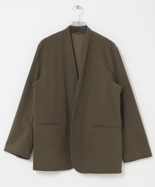 URBAN RESEARCH（アーバンリサーチ）の「DUSTER NYLON JACKET（ナイロンジャケット・メンズ・カーキ/ブラック・LARGE/MEDIUM）」の8枚目の写真