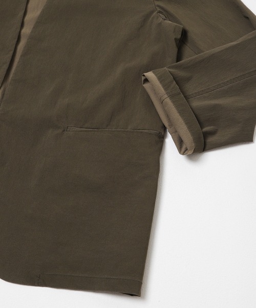 URBAN RESEARCH（アーバンリサーチ）の「DUSTER NYLON JACKET（ナイロンジャケット・メンズ・カーキ/ブラック・LARGE/MEDIUM）」の10枚目の写真
