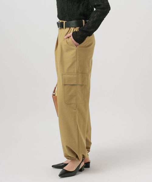 BAYFLOW(ベイフロー)の「ストレッチカーゴバレルパンツ(カーゴパンツ・レディース・ベージュ/カーキ・MEDIUM/SMALL)」の7枚目の写真