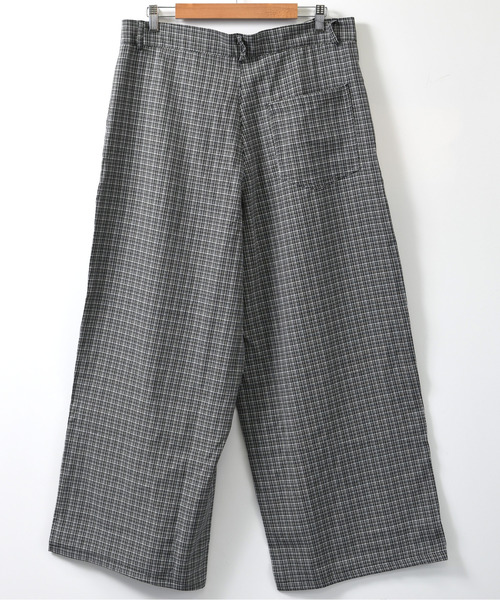 neos(ネオス)の「【neos】ワイド バルーン バレル チェックパンツ スラックス ルーズシルエット メンズ ユニセックス(スラックス・メンズ・ブラウン/ブラック・MEDIUM/LARGE/X-LARGE/XX-LARGE/XXX-LARGE)」の17枚目の写真