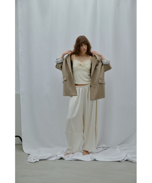 ANF.MUU(アンフムー)の「サテンボリュームパンツ(その他パンツ・レディース・ブラック/ホワイト/ブラウン・FREE)」の13枚目の写真
