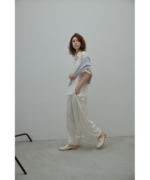 ANF.MUU(アンフムー)の「サテンボリュームパンツ(その他パンツ・レディース・ブラック/ホワイト/ブラウン・FREE)」の7枚目の写真