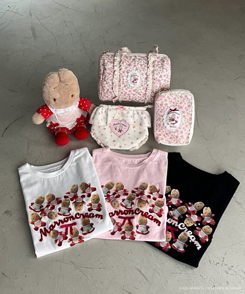 MORE self LOVE（モアセルフラブ）の「【MARRONCREAM】HEART TEE（Tシャツ/カットソー・レディース・オフホワイト/ブラック/ピンク・FREE）」の9枚目の写真