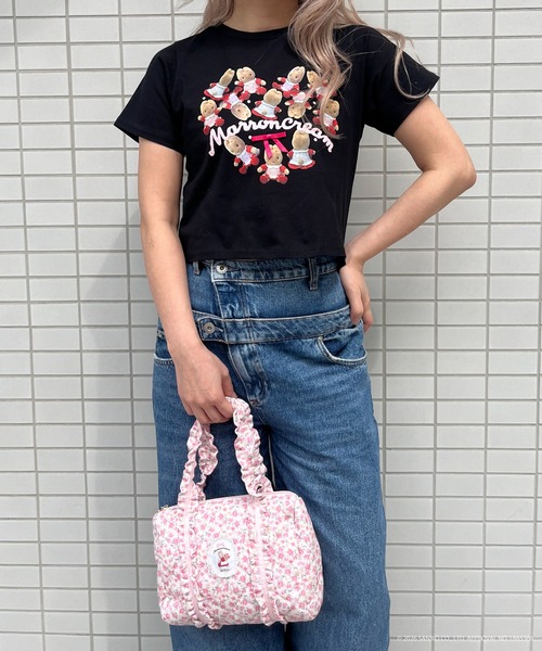 MORE self LOVE（モアセルフラブ）の「【MARRONCREAM】HEART TEE（Tシャツ/カットソー・レディース・オフホワイト/ブラック/ピンク・FREE）」の6枚目の写真