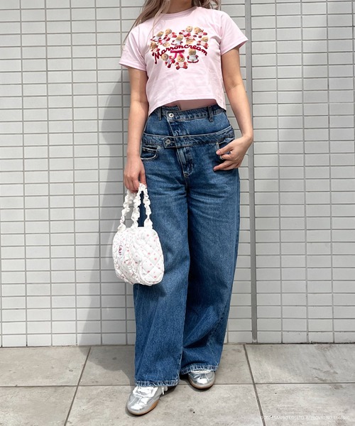 MORE self LOVE（モアセルフラブ）の「【MARRONCREAM】HEART TEE（Tシャツ/カットソー・レディース・オフホワイト/ブラック/ピンク・FREE）」の16枚目の写真