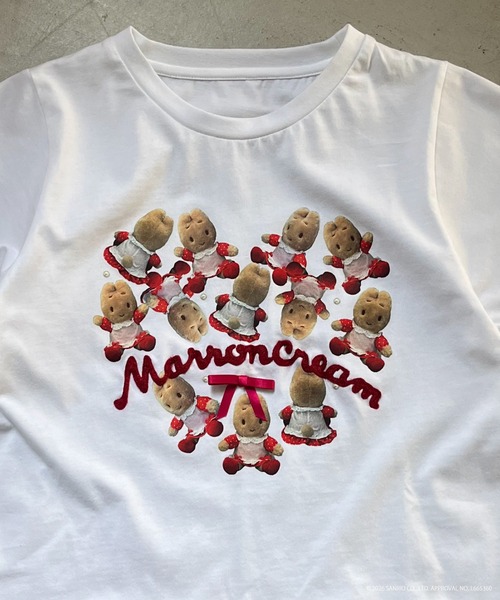 MORE self LOVE（モアセルフラブ）の「【MARRONCREAM】HEART TEE（Tシャツ/カットソー・レディース・オフホワイト/ブラック/ピンク・FREE）」の20枚目の写真