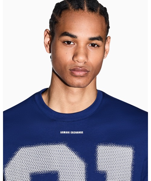 ARMANI EXCHANGE(アルマーニエクスチェンジ)の「【A|X アルマーニ エクスチェンジ】91ロゴ 半袖クルーネックTシャツ/REGULAR+(Tシャツ/カットソー・メンズ・ホワイト/グリーン/ピンク/インディゴブルー・X-LARGE/SMALL/MEDIUM/LARGE/XX-LARGE/X-SMALL)」の13枚目の写真