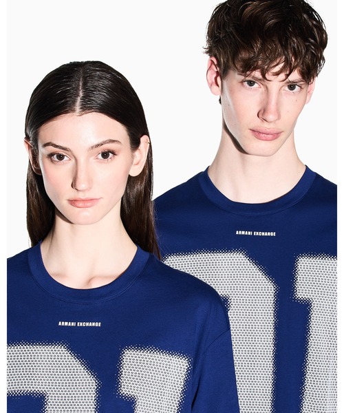 ARMANI EXCHANGE(アルマーニエクスチェンジ)の「【A|X アルマーニ エクスチェンジ】91ロゴ 半袖クルーネックTシャツ/REGULAR+(Tシャツ/カットソー・メンズ・ホワイト/グリーン/ピンク/インディゴブルー・X-LARGE/SMALL/MEDIUM/LARGE/XX-LARGE/X-SMALL)」の9枚目の写真